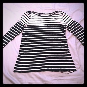 Brown and black long sleeve stripped shirt